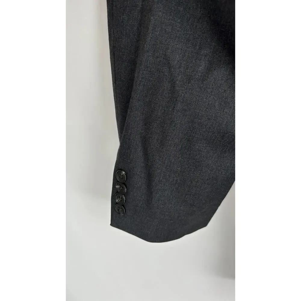 Lauren Ralph Lauren Wool Blazer Sports Coat Mens Size 40R Grey Two Button